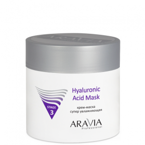 ARAVIA Крем-маска для лица супер увлажняющая Hyaluronic Acid 300мл